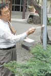 支柱へ塗装